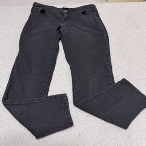Red Blue Denim Jeans Black Women's Size 9/10 Womens Style AP5006C Button Pocket